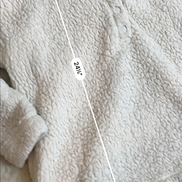 Aerie white Sherpa pullover jacket - Picture 2 of 5